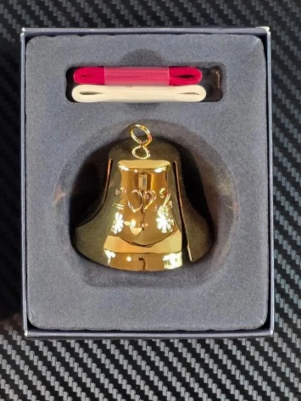 Georg Jensen Christmas Collectibles 2022 Christmas Bell Plated 18 Karat Gold